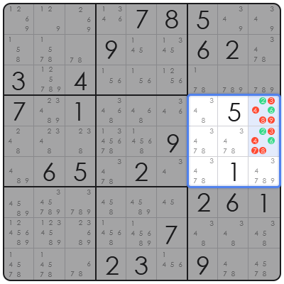 sudoku empty rectangle